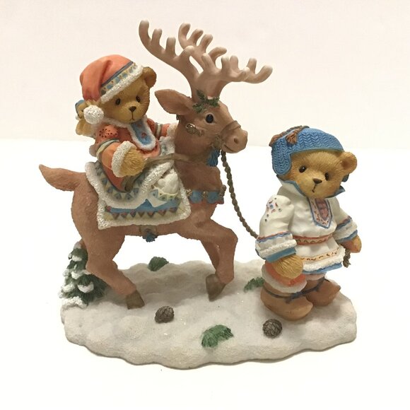 Cherished Teddies Sven And Liv 272159 All Paths Lead to Kindness Christmas 1997 - Picture 2 of 7